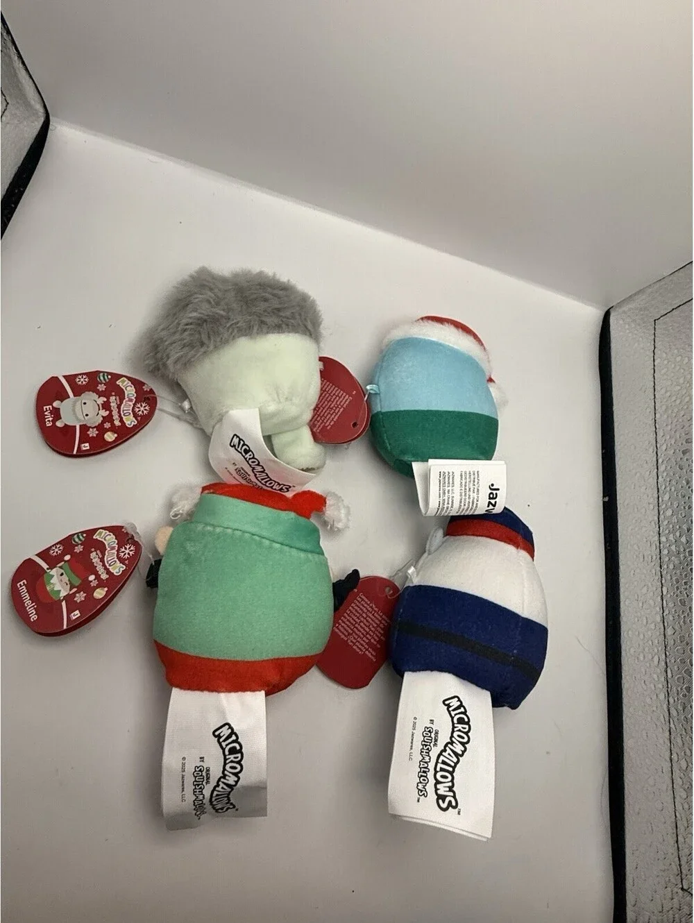 Squishmallows Micromallows Christmas Holiday Mini Plush Lot 2.5 Inch 4 Pack